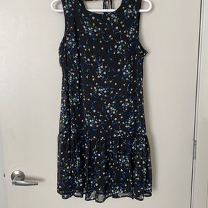 Calvin Klein - sheer dress with lining